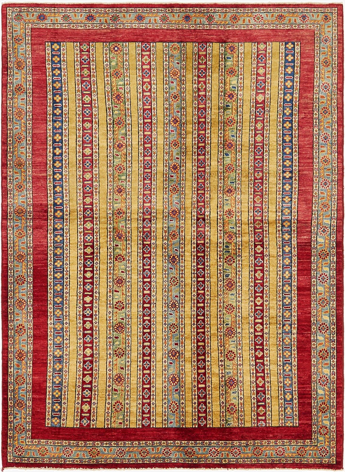 5' 2 x 7'  Hand Knotted Ariana Ziegler Rug