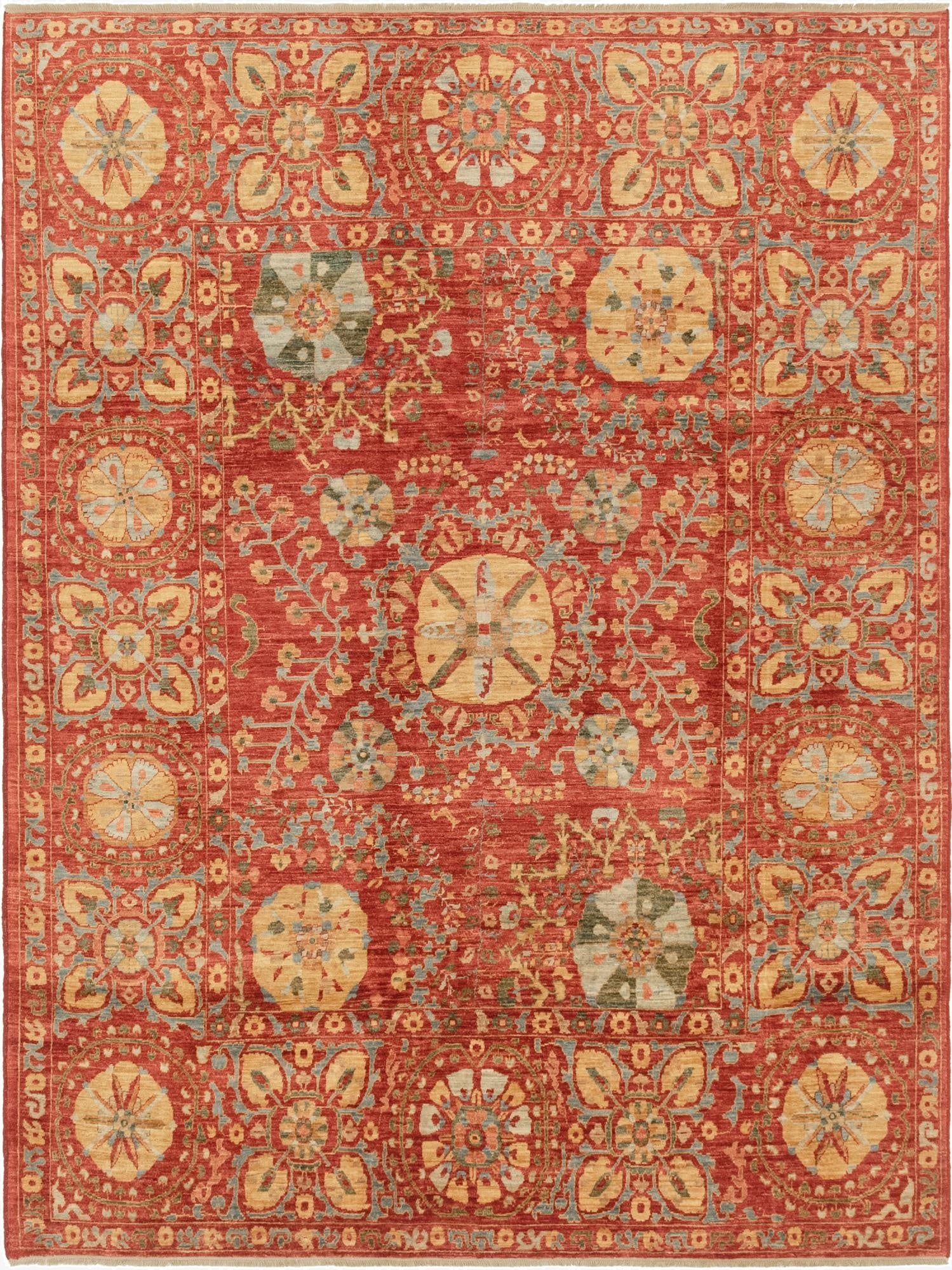 6' 7 x 8' 6  Hand Knotted Ariana Ziegler Oriental Rug