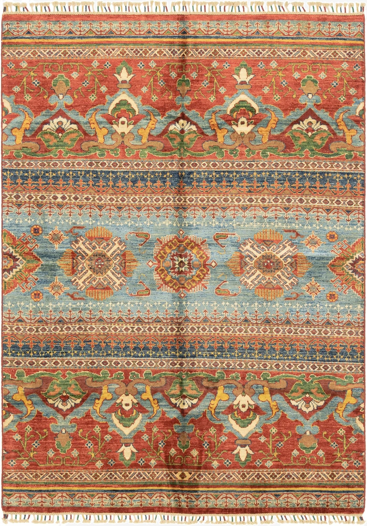 5' 1 x 7'  Hand Knotted Ariana Ziegler Rug