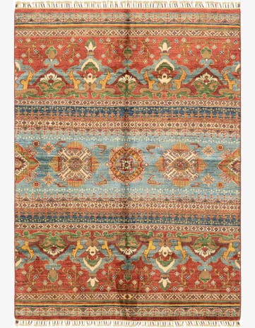 5' 1 x 7' Hand Knotted Ariana Ziegler Rug