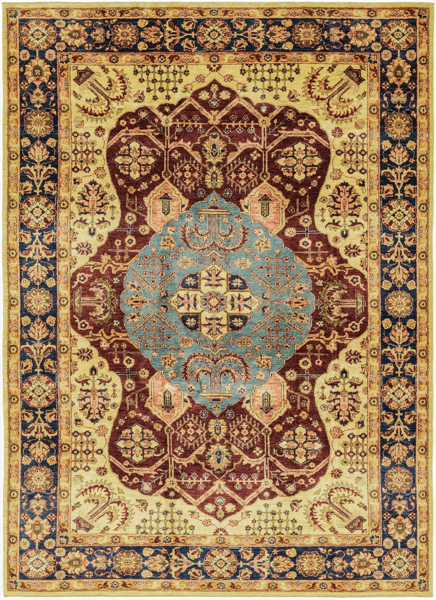 7' x 9' 7  Hand Knotted Ariana Ziegler Rug