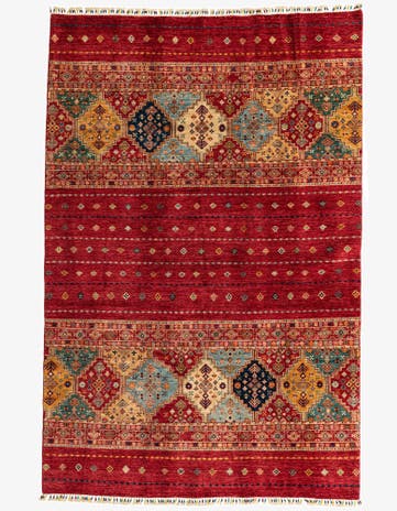 6' 4 x 9' 7 Hand Knotted Ariana Ziegler Oriental Rug
