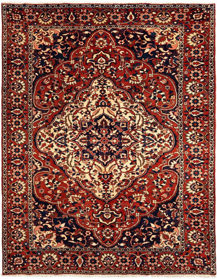 Detail image of 6' 8 x 9' 9 Bachtiar Wool Rug