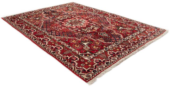 5' 1 x 6' 11 Hand Knotted Bachtiar Persian Wool Rug