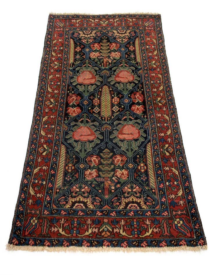 Detail image of 4' 2 x 6' 7  Hand Knotted Bachtiar Persian Wool Rug