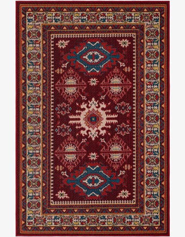 Red Easy-Clean Baja Indoor / Outdoor Rug