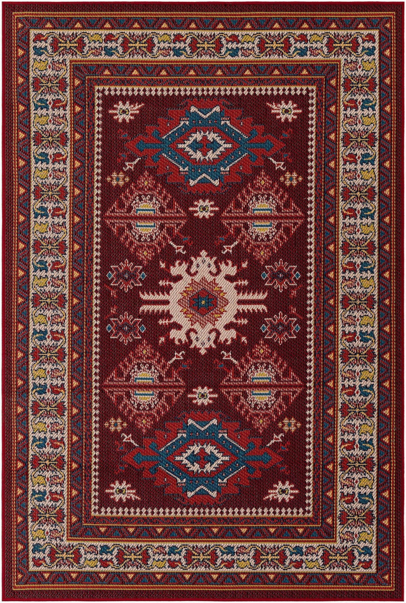 5' 3 x 8'  Washable Baja Indoor / Outdoor Rug