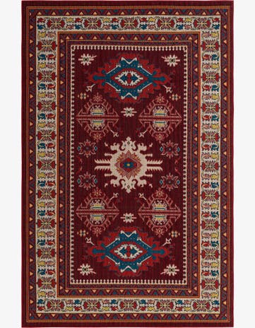Red Easy-Clean Baja Indoor / Outdoor Rug