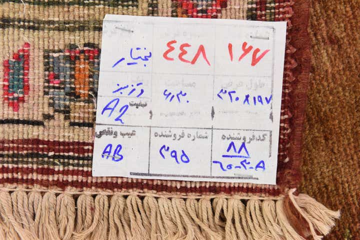 6' 7 x 10' 7 Hand Knotted Bakhtiar Persian Wool Rug