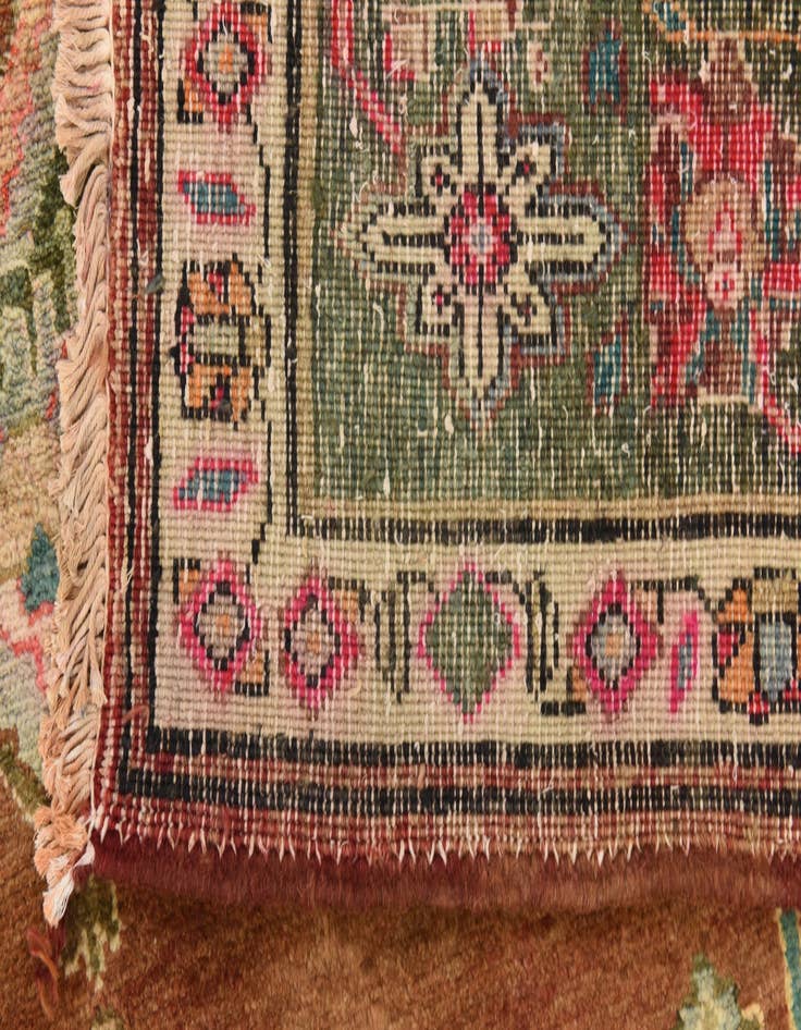 Detail image of 6' 7 x 10' 7  Hand Knotted Bakhtiar Persian Wool Rug