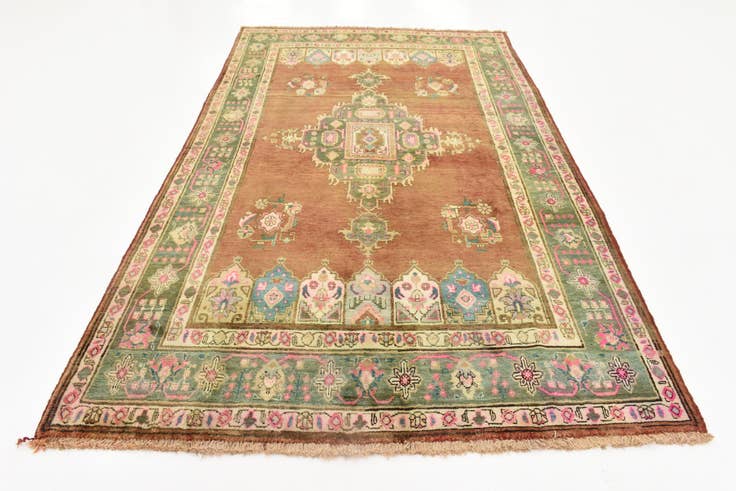 Detail image of 6' 7 x 10' 7 Hand Knotted Bakhtiar Persian Wool Rug