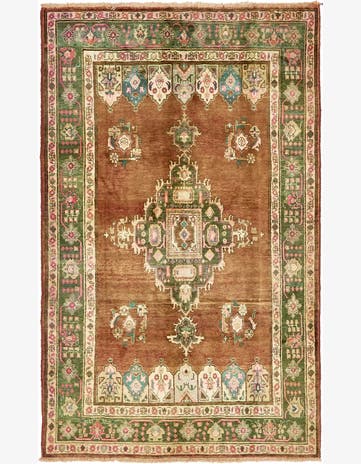 6' 7 x 10' 7 Hand Knotted Bakhtiar Persian Wool Rug