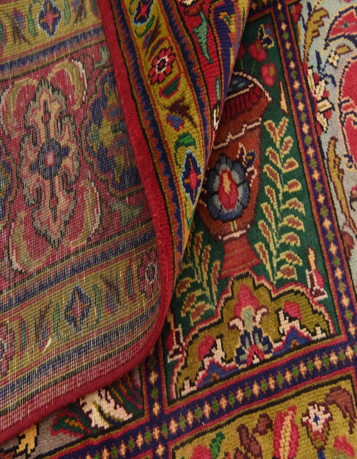 Detail image of 10' 2 x 13'  Hand Knotted Bakhtiar Persian Wool Rug