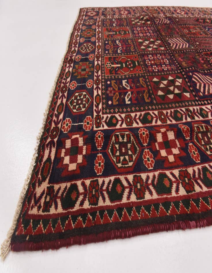 Detail image of 5' 11 x 10'  Hand Knotted Bakhtiar Persian Wool Rug