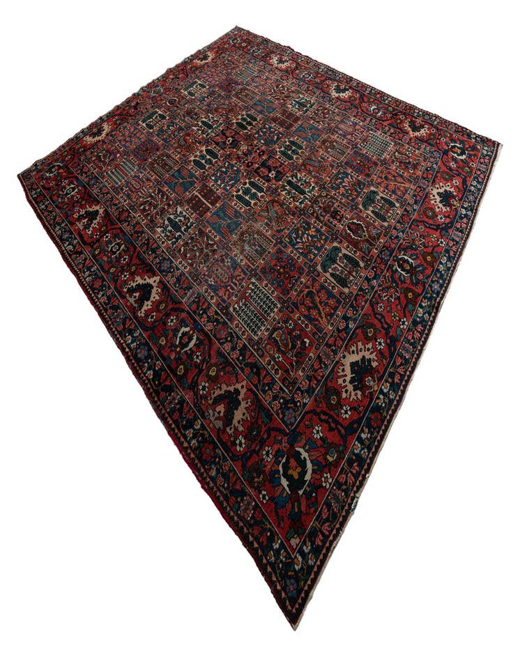 Detail image of 11' x 12' 7 Hand Knotted Bakhtiar Persian Wool Rug