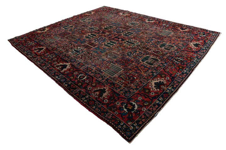 11' x 12' 7 Hand Knotted Bakhtiar Persian Wool Rug