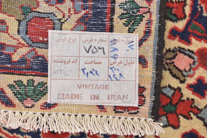 4' 10 x 6' 6 Hand Knotted Bakhtiar Persian Wool Rug