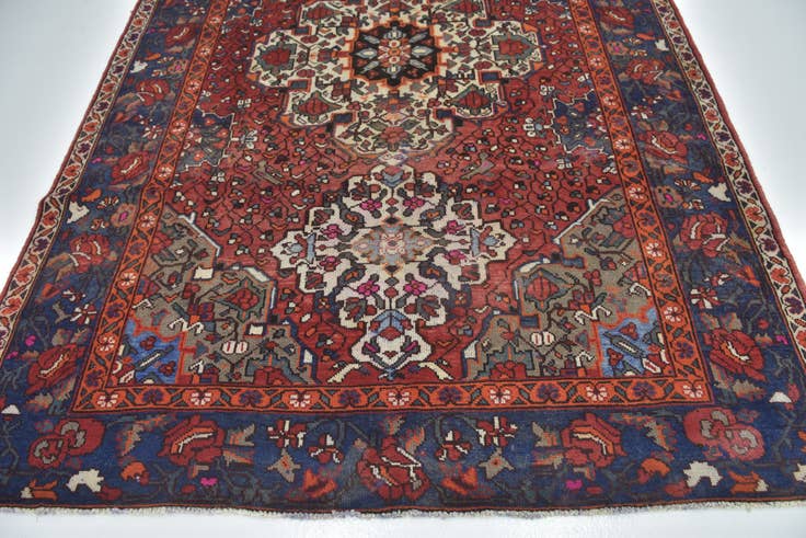 Detail image of 7' x 10' Hand Knotted Bakhtiar Persian Wool Rug