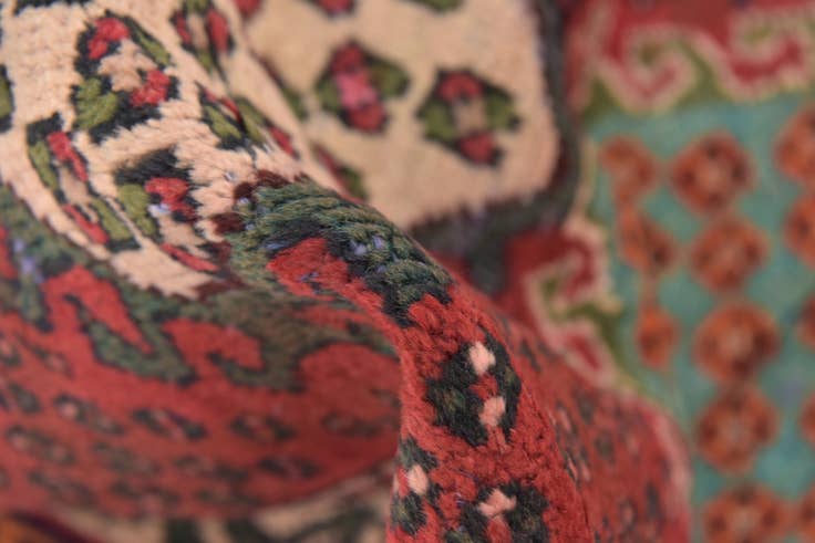 Detail image of 3' 6 x 5' 3 Hand Knotted Bakhtiar Persian Wool Rug