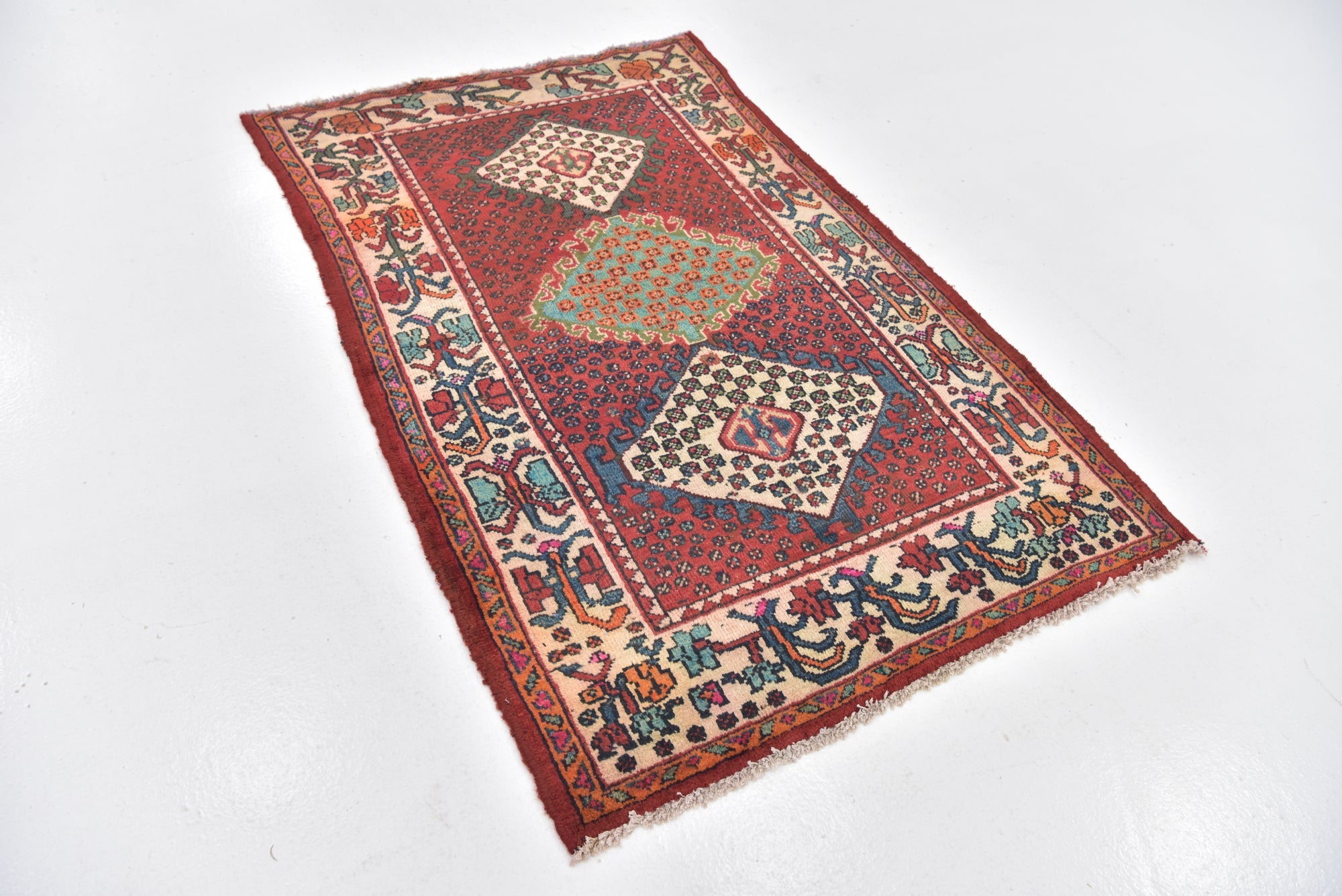 3' 6 x 5' 3 Hand Knotted Bakhtiar Persian Wool Rug