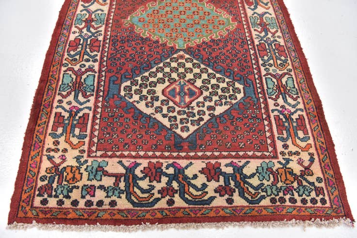 Detail image of 3' 6 x 5' 3 Hand Knotted Bakhtiar Persian Wool Rug