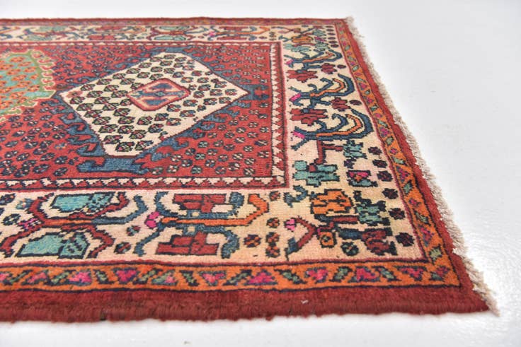 Detail image of 3' 6 x 5' 3 Hand Knotted Bakhtiar Persian Wool Rug