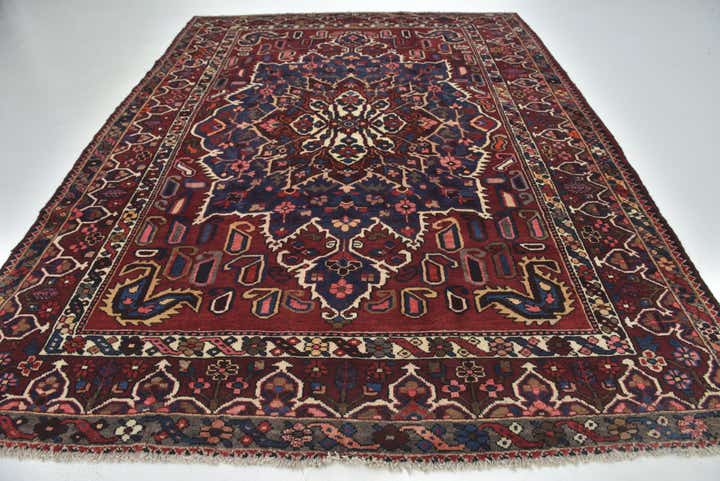 8' 6 x 11' 9 Hand Knotted Bakhtiar Persian Wool Rug