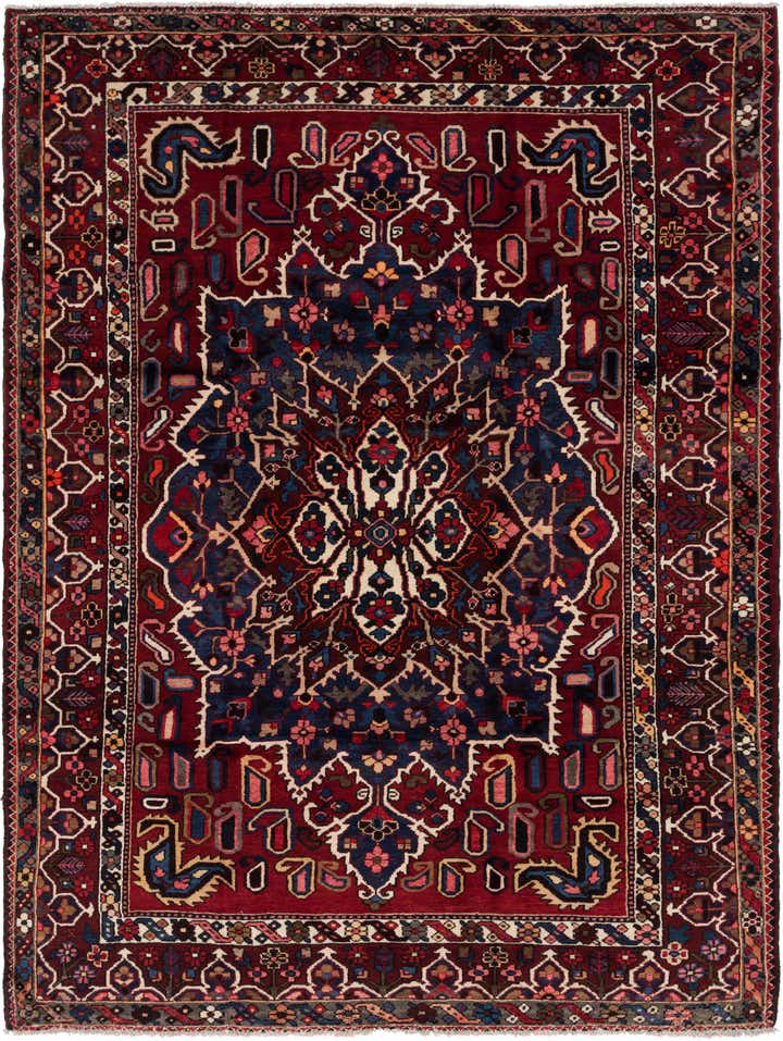 8' 6 x 11' 9 Hand Knotted Bakhtiar Persian Wool Rug