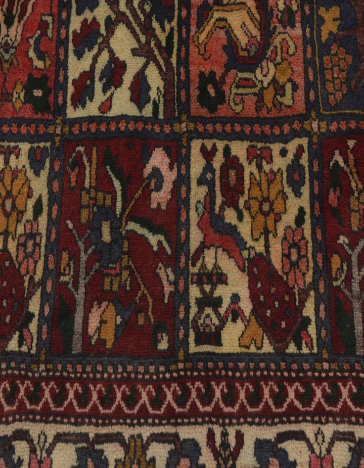 Detail image of 7' x 9' 10 Hand Knotted Bakhtiar Persian Wool Rug