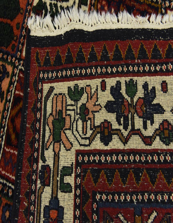 Detail image of 6' 10 x 10' Hand Knotted Bakhtiar Wool Rug