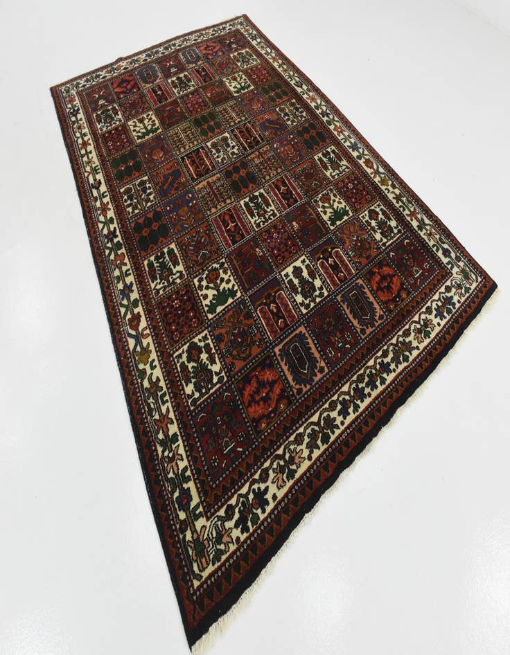 Detail image of 6' 10 x 10' Hand Knotted Bakhtiar Wool Rug