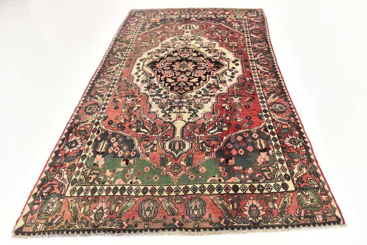 5' 2 x 9' 2 Hand Knotted Bakhtiar Persian Wool Rug