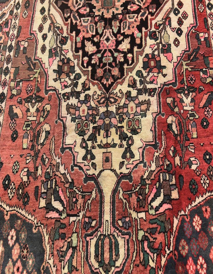 Detail image of 5' 2 x 9' 2 Hand Knotted Bakhtiar Persian Wool Rug