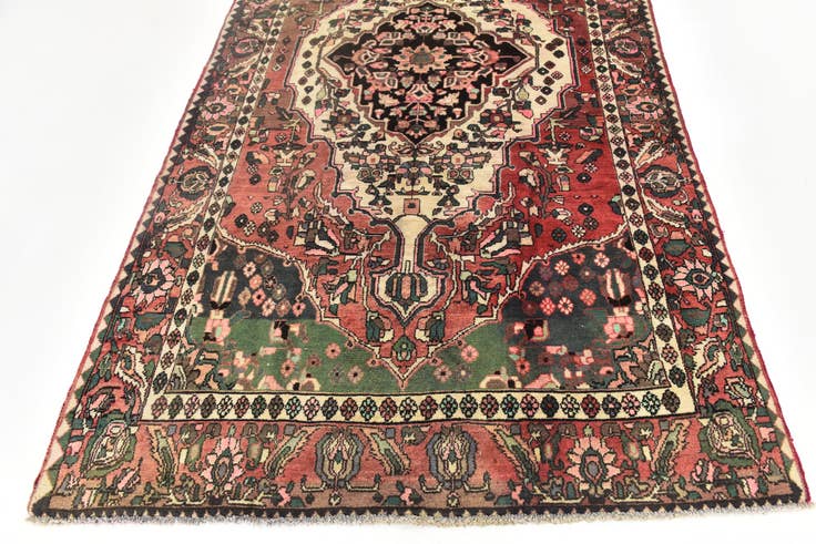 Detail image of 5' 2 x 9' 2 Hand Knotted Bakhtiar Persian Wool Rug