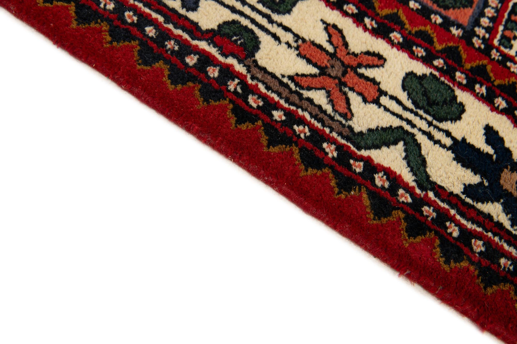 6' 8 x 9' 7 Hand Knotted Bakhtiar Wool Rug