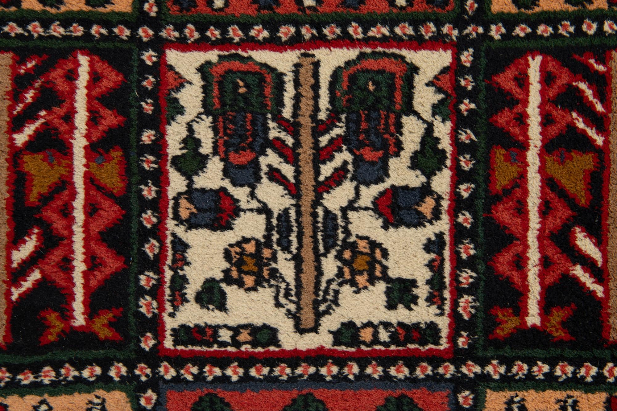 6' 8 x 9' 7 Hand Knotted Bakhtiar Wool Rug