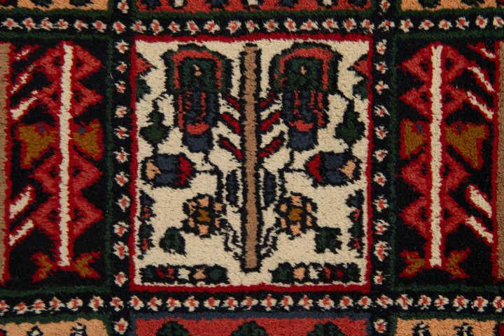 6' 8 x 9' 7 Hand Knotted Bakhtiar Wool Rug