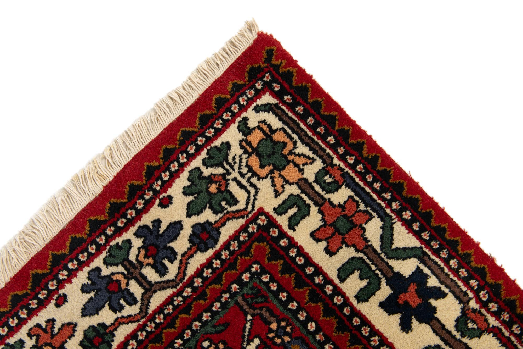 6' 8 x 9' 7 Hand Knotted Bakhtiar Wool Rug