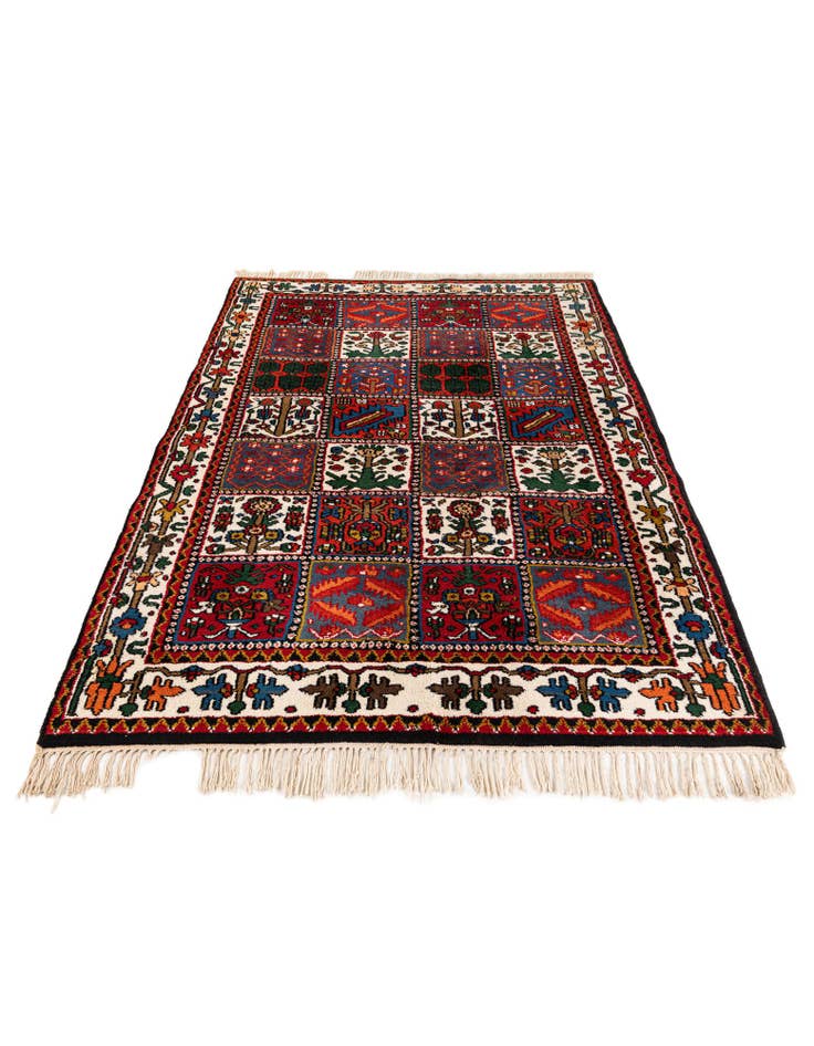 Detail image of 4' 6 x 6' 7 Hand Knotted Bakhtiar Wool Rug