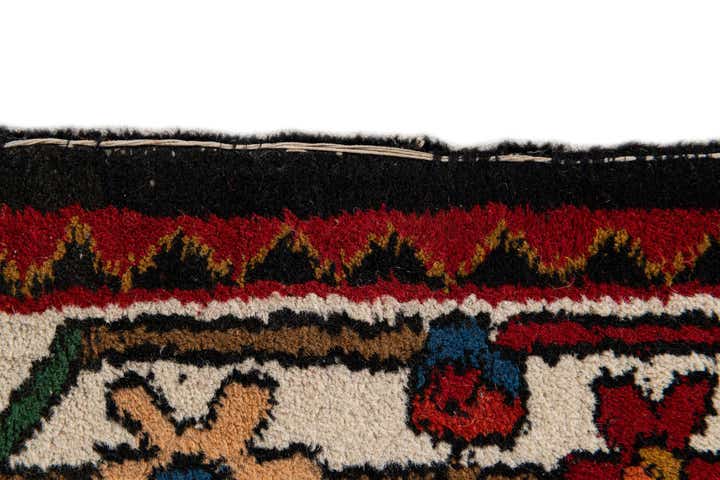 4' 6 x 6' 7 Hand Knotted Bakhtiar Wool Rug