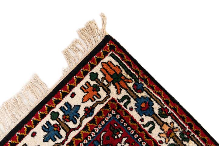 4' 6 x 6' 7 Hand Knotted Bakhtiar Wool Rug