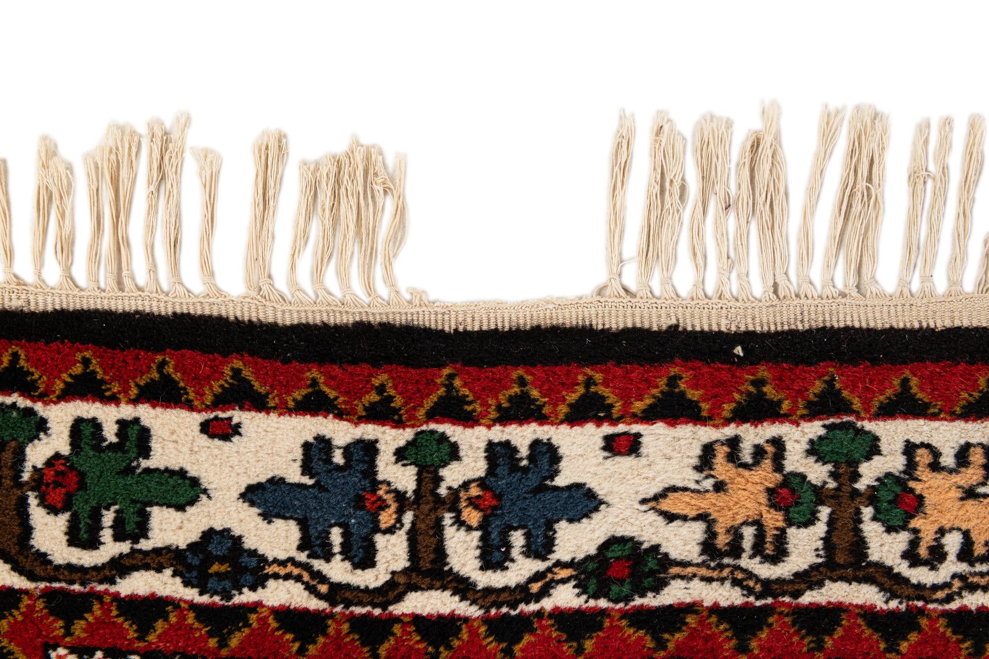 4' 6 x 6' 7 Hand Knotted Bakhtiar Wool Rug