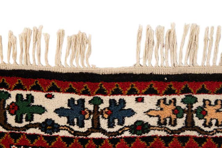 4' 6 x 6' 7 Hand Knotted Bakhtiar Wool Rug
