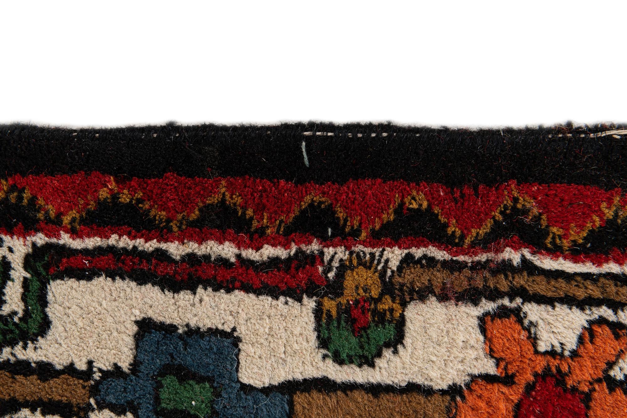 4' 6 x 6' 7 Hand Knotted Bakhtiar Wool Rug