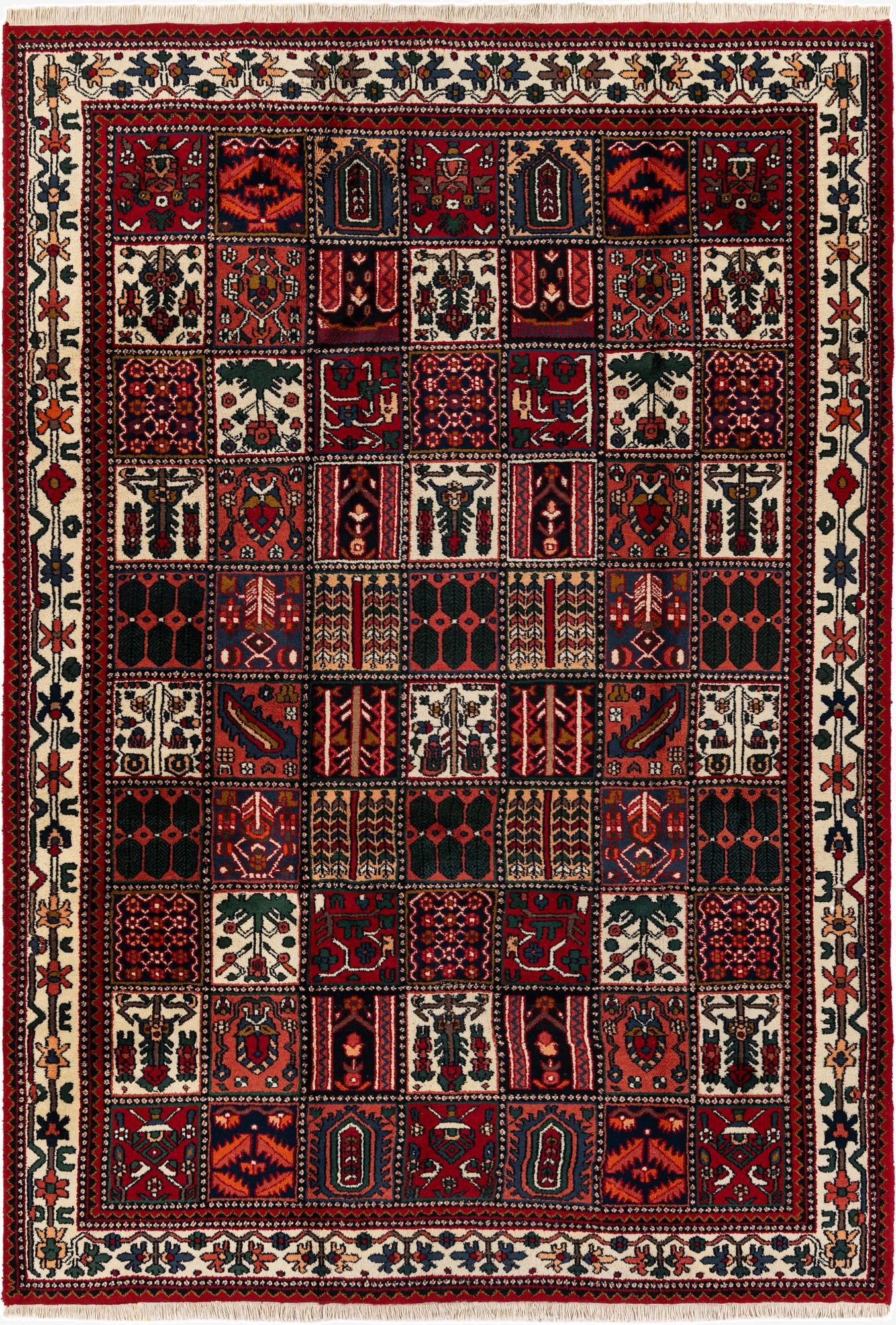 Primary image 6' 8 x 9' 7  Hand Knotted Bakhtiar Wool Rug