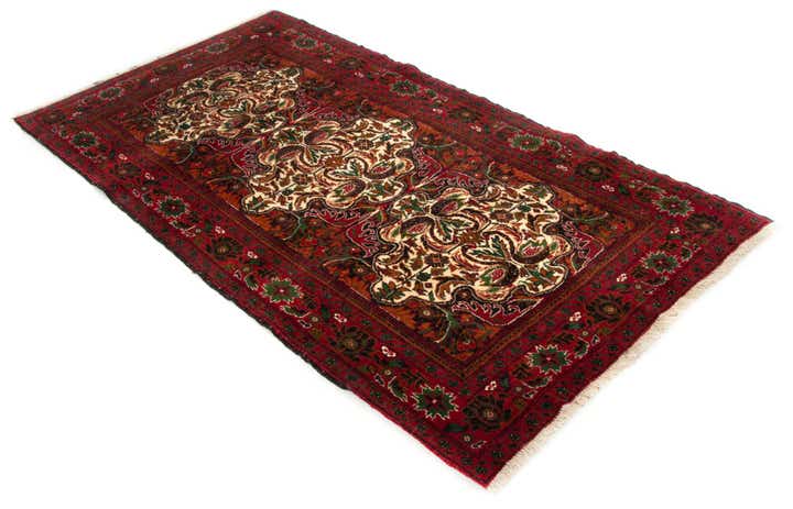 3' 7 x 6' 9 Hand Knotted Balouch Persian Wool Rug
