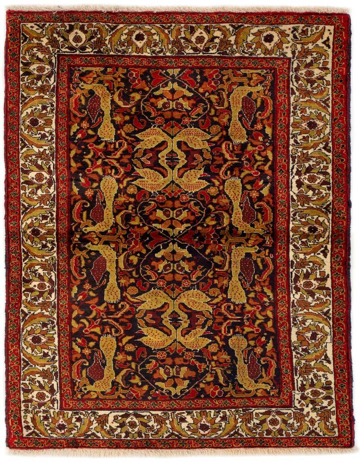 Detail image of 3' 5 x 5' 9 Hand Knotted Balouch Persian Wool Rug