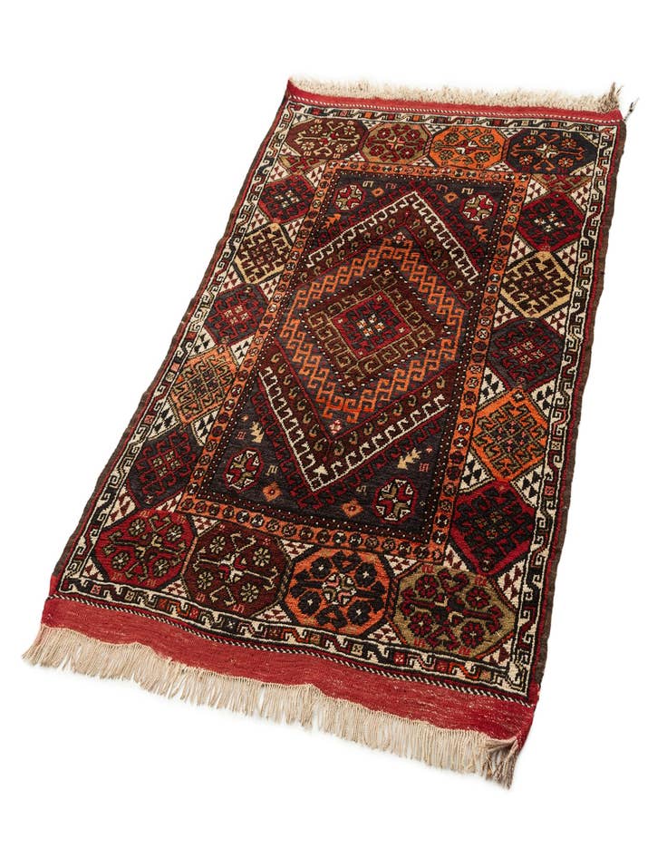 Detail image of 4' 3 x 5' 4 Hand Knotted Balouch Wool Rug