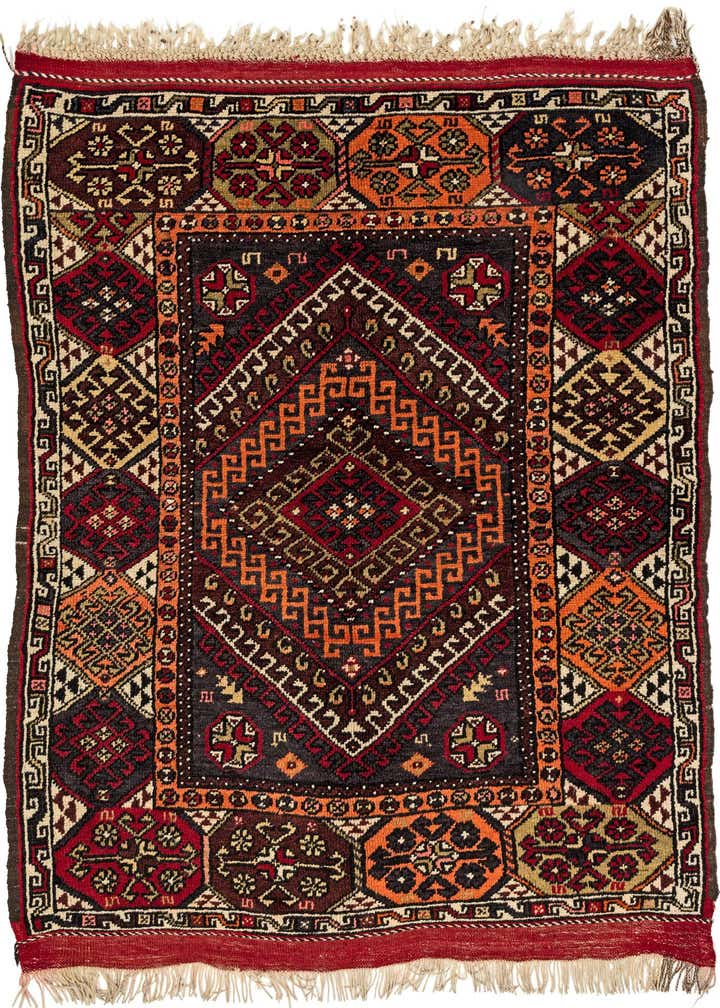 4' 3 x 5' 4 Hand Knotted Balouch Wool Rug