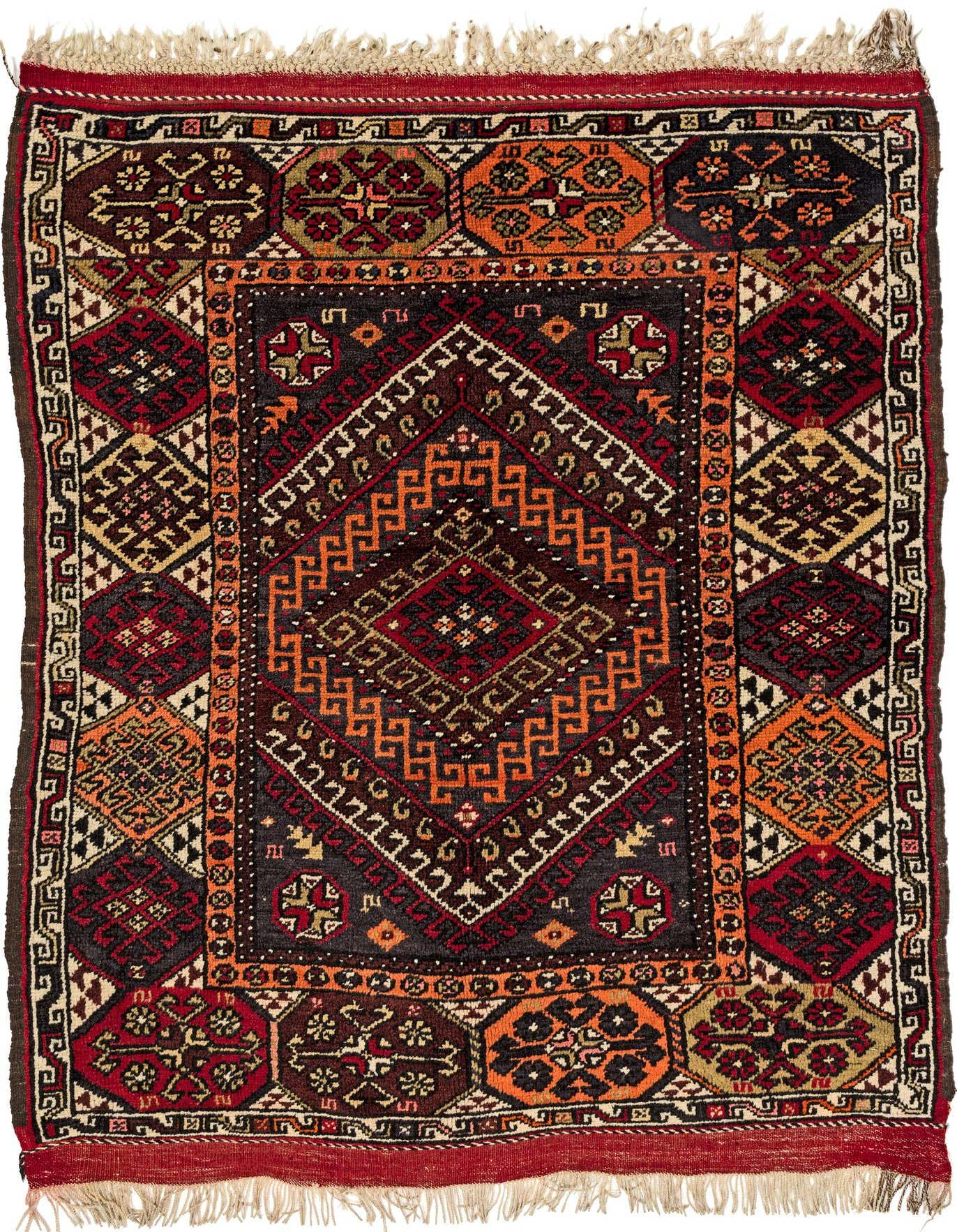 4' 3 x 5' 4 Hand Knotted Balouch Wool Rug